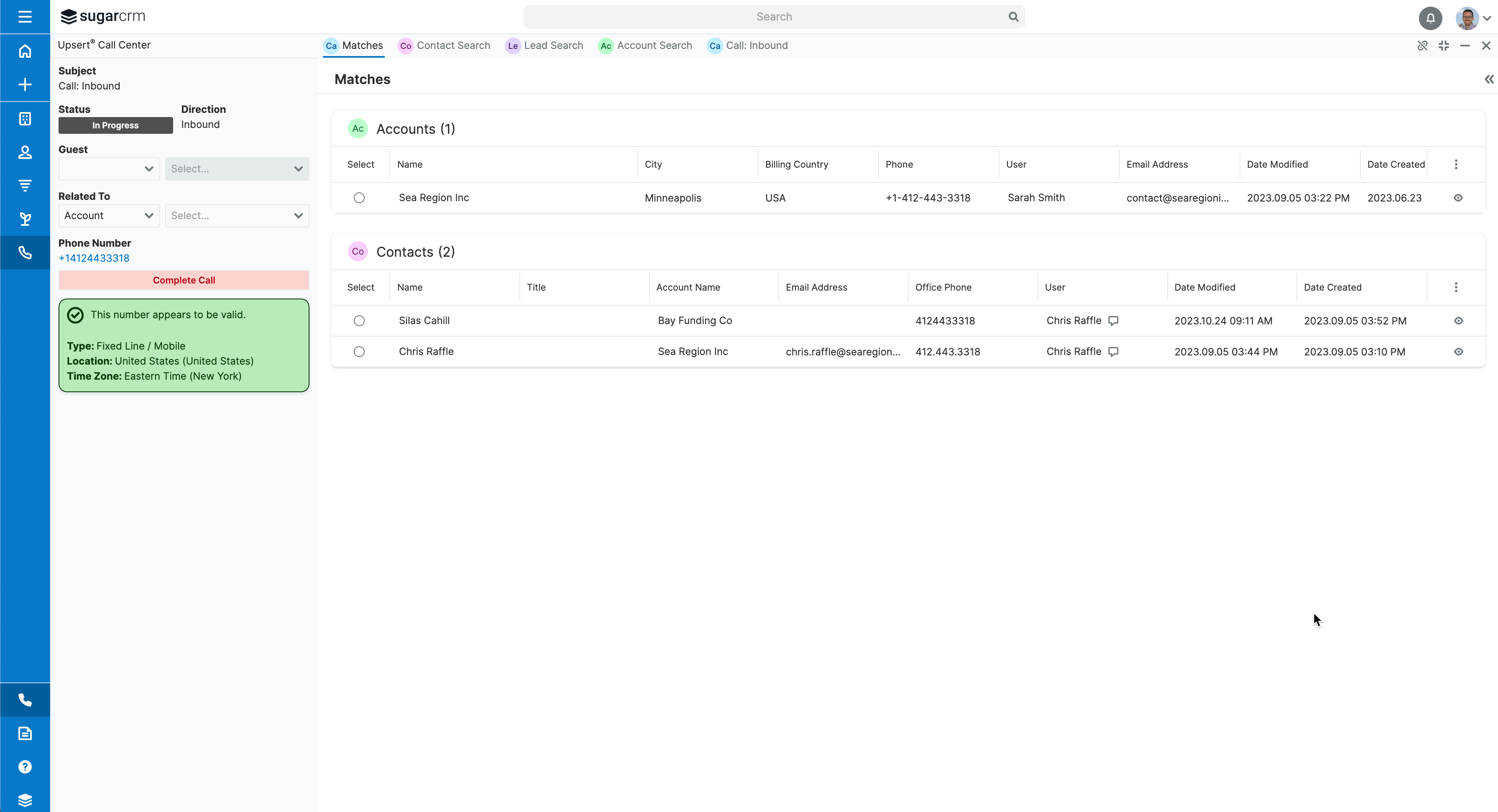 Upsert® Call Center